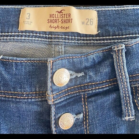 Hollister Short-Short Denim Stretch Size 3/26” - Picture 4 of 4